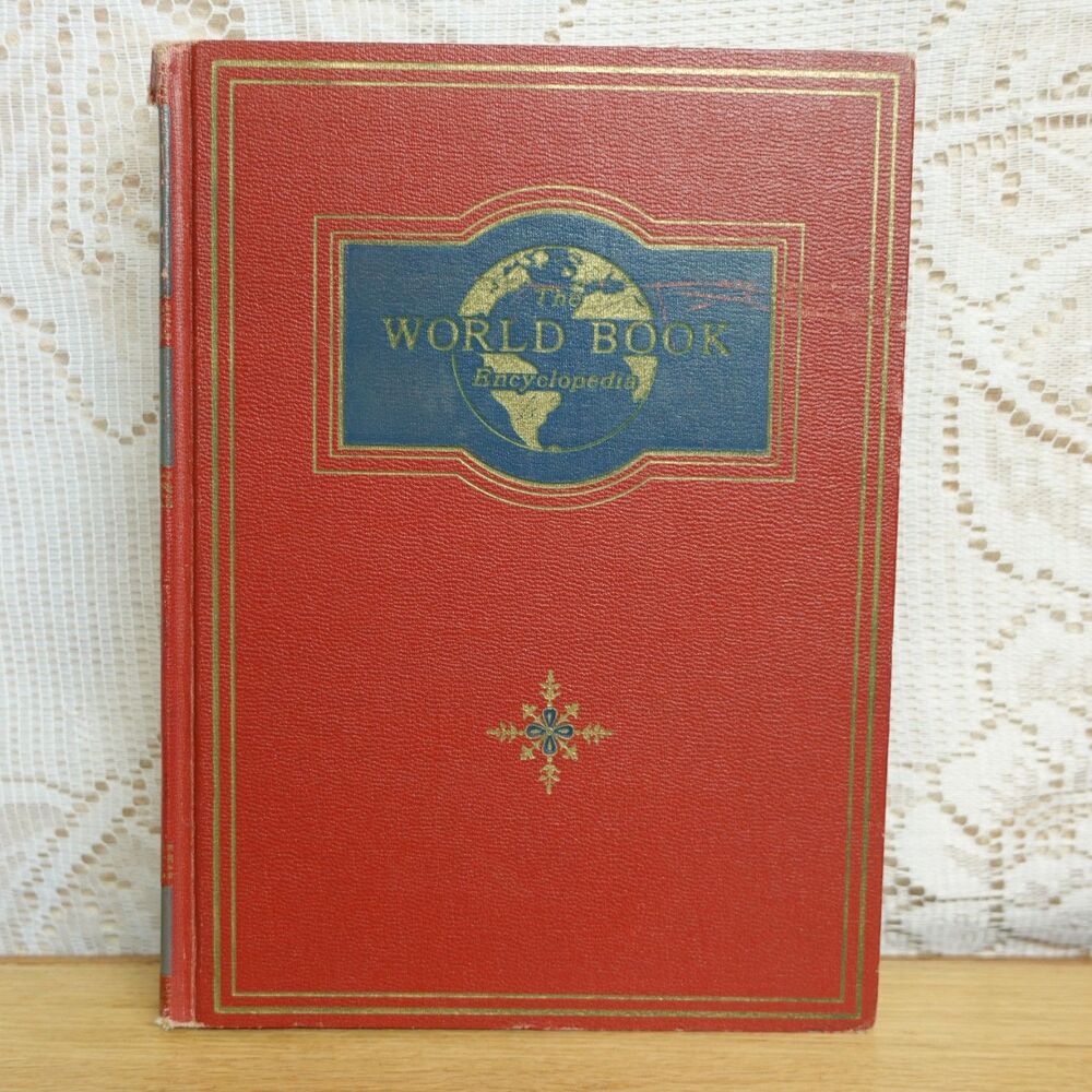The World Book Encyclopedia #3 Letter C Single Hardcover Book 1952 Red Vintage